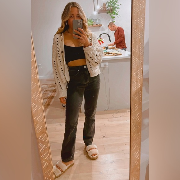 Native Youth Chunky Knit Contrast Cardigan - Picture 4 of 10